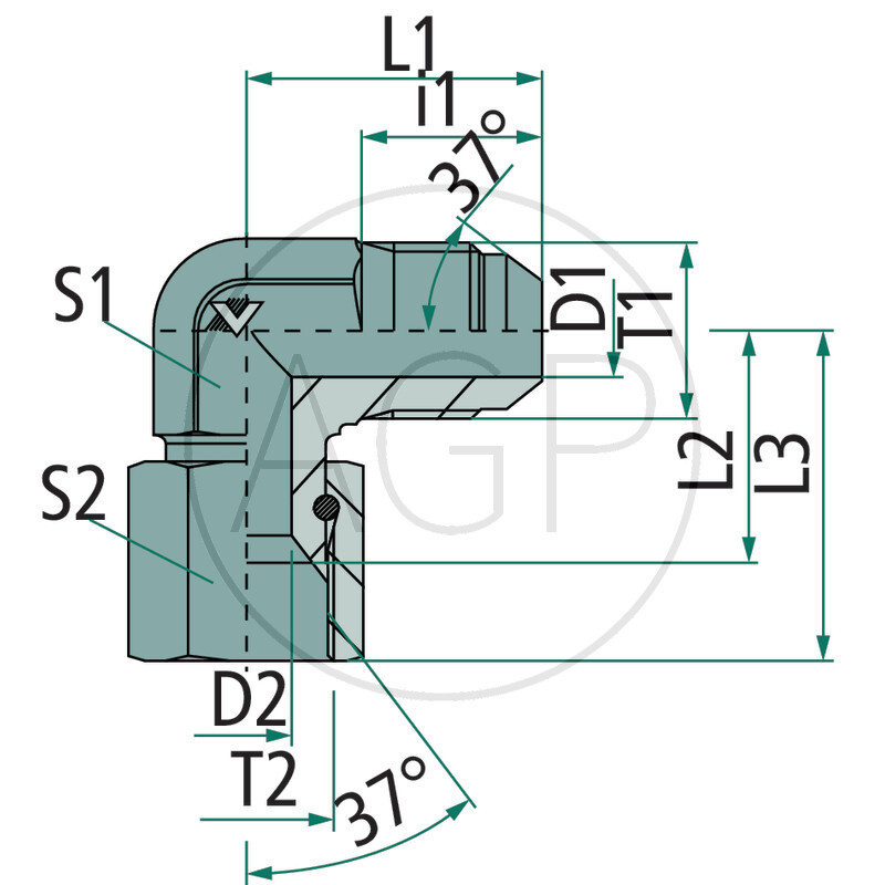 WA-AGJ 7/8 - DKJ 7/8 90° VA
