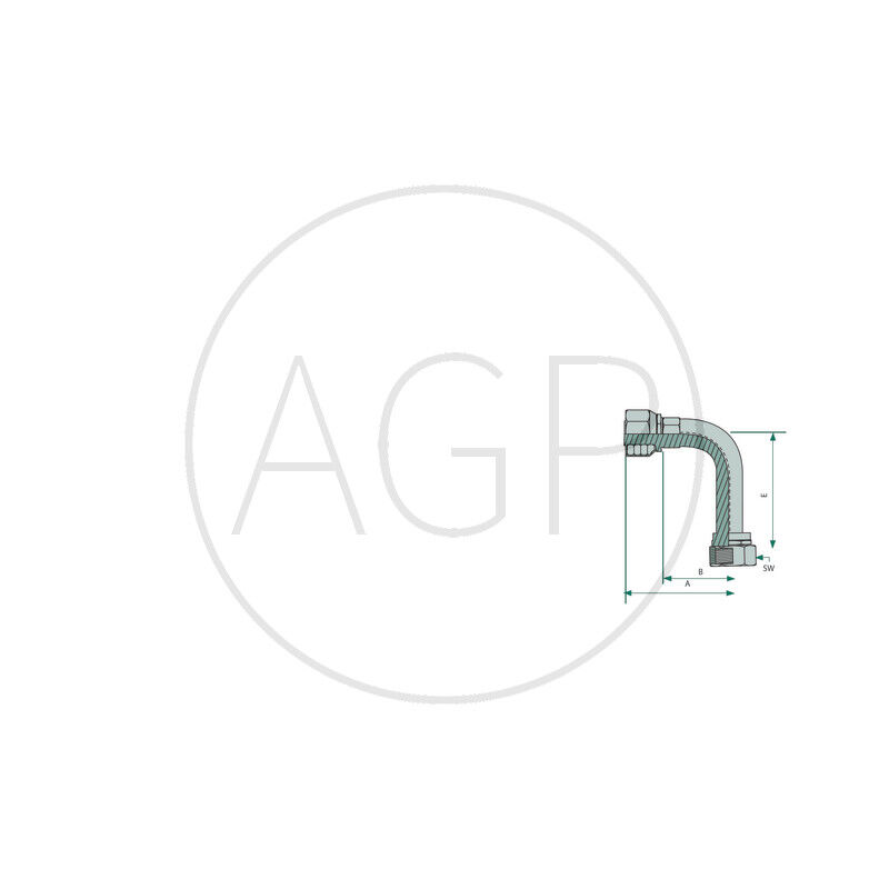 PNE 10 DKORF 13/16 90° SL=64