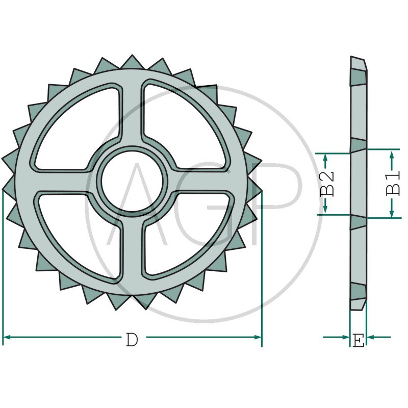 Kolo hvězdicové pro Cambridge válce průměr 470 mm univerzální