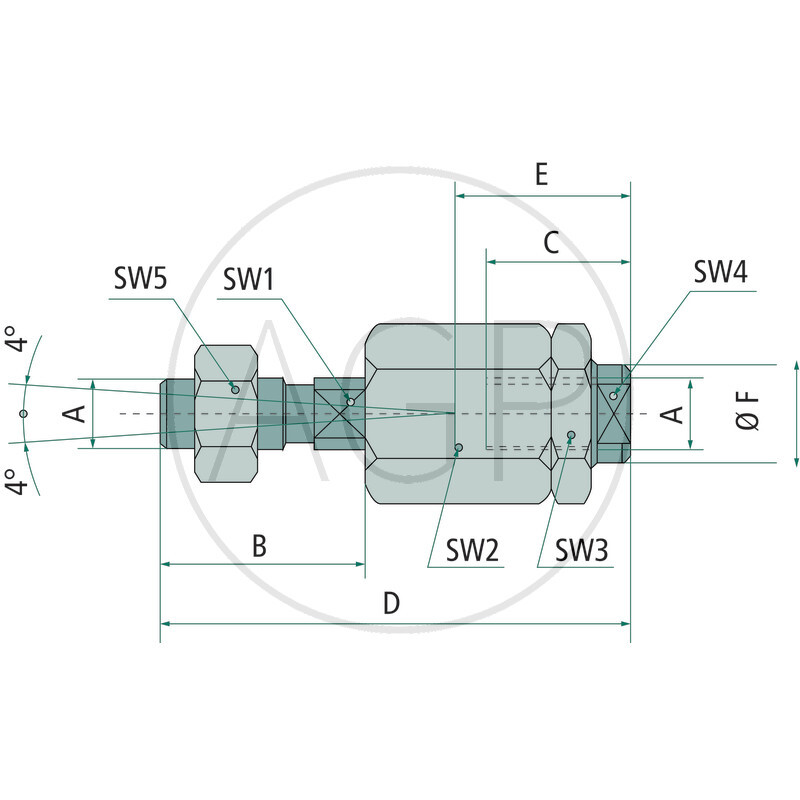 ZHO-BEF-AK-M20x1,5 Vyrovnávací spojka