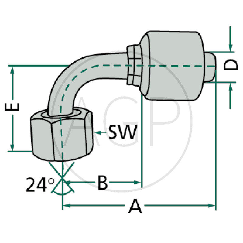 PNE 06 DKOS M14x1.5 90° (6S)