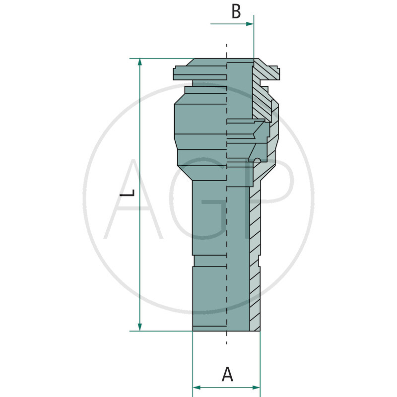 B-GRZ-8-4-MSv Přímý redukční konektor