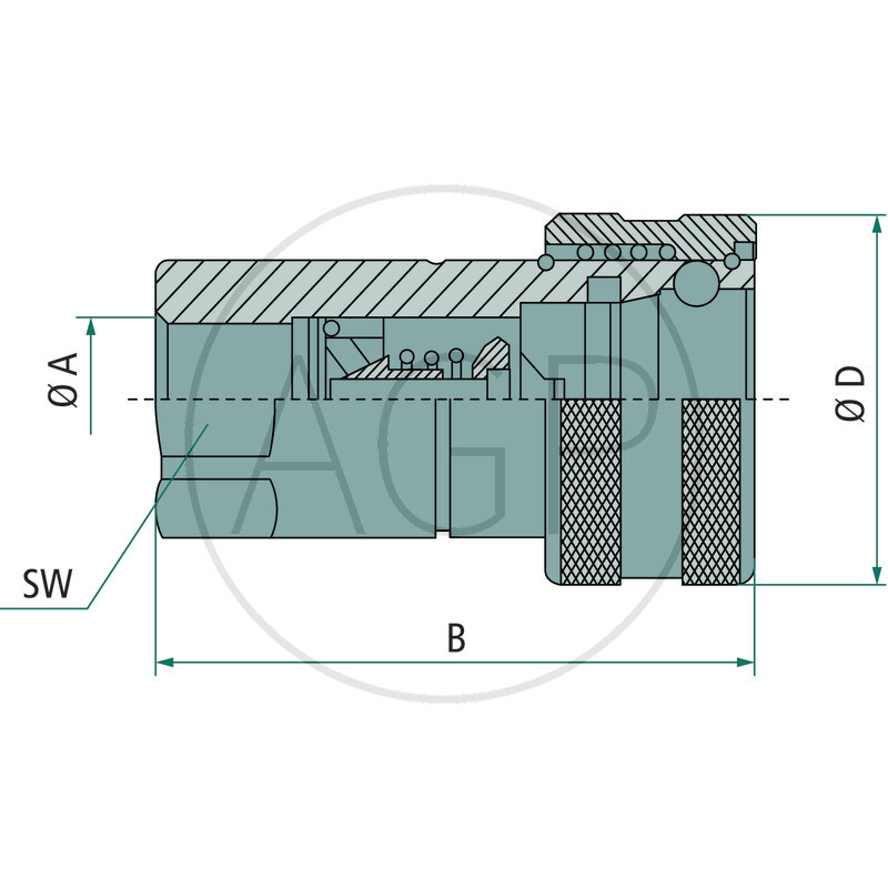 Faster samice vnitřní závit 3/4 BSP DN 20