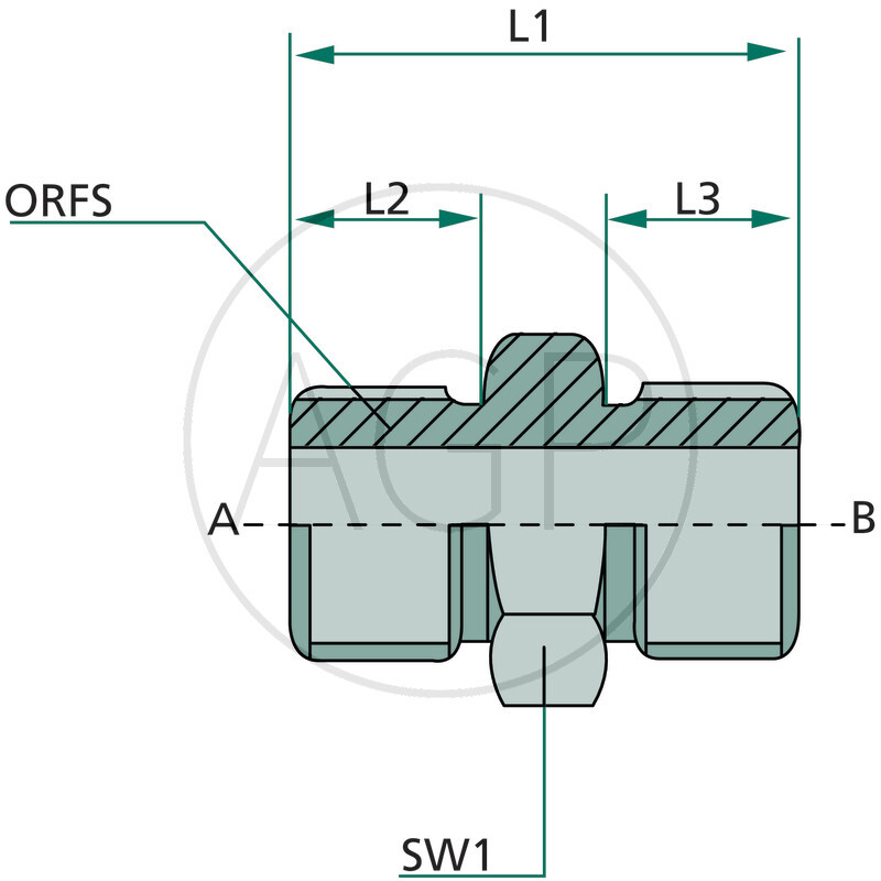 GA 1.3/16 M-ORFS x 1.3/16 M-ORFS
