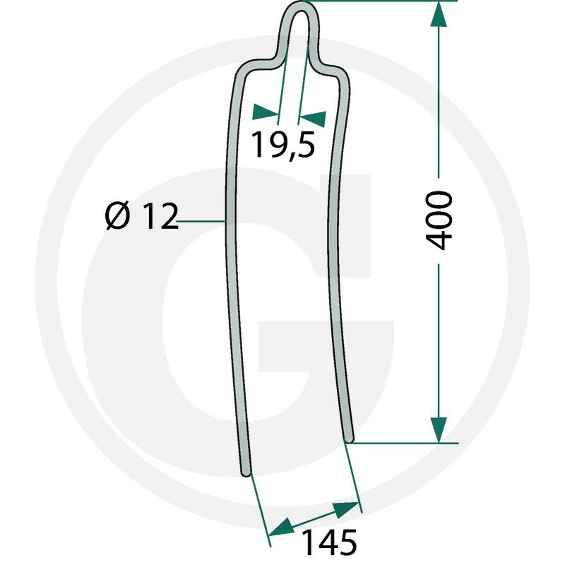 Pružné pero lehkých bran vhodné pro Horsch, Pronto