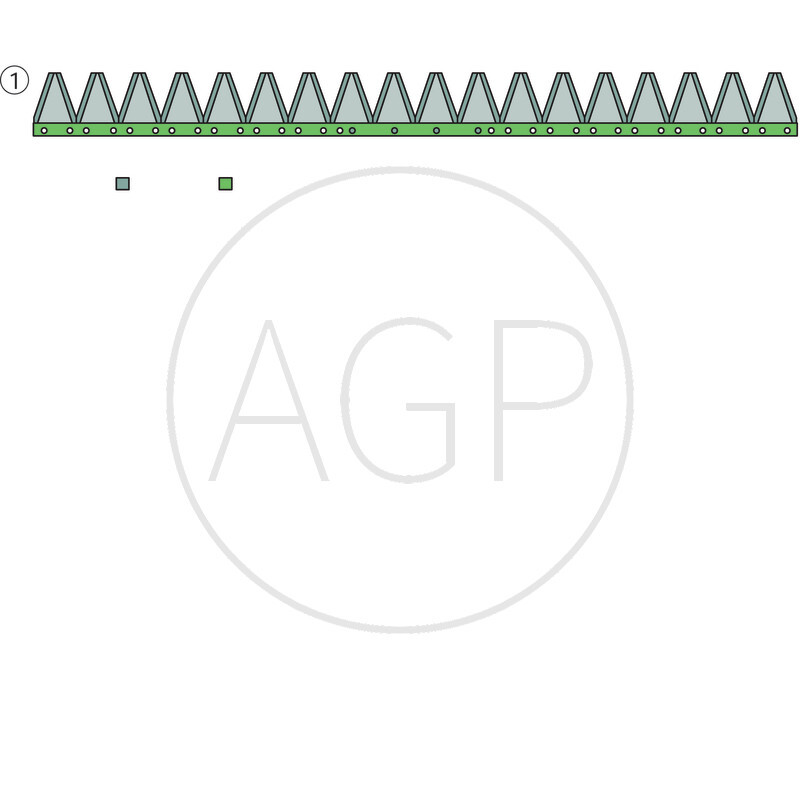 Nůž žací lišty ESM o délce 710 mm s počtem 14 čepelí