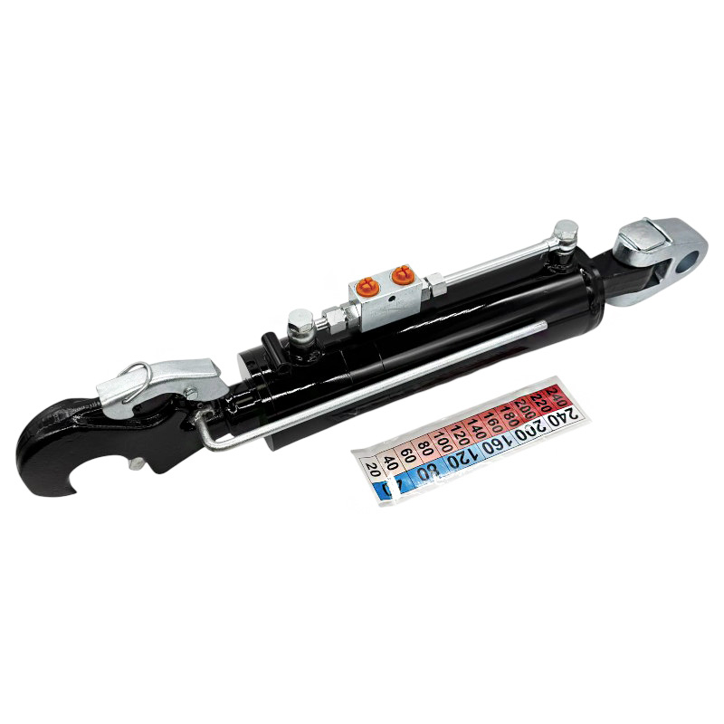 Hydraulický třetí bod kat. 3 o délce 665–905 mm s hákem a kloubem se zdvihací sílou 12 t