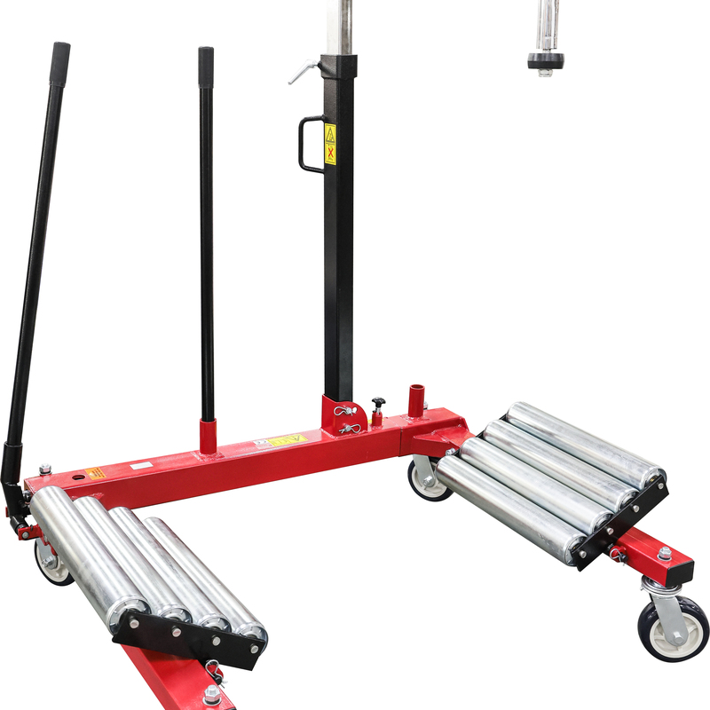 Manipulační vozík pro montáž kol traktorů pro velká kola o průměru 1000-2200 mm