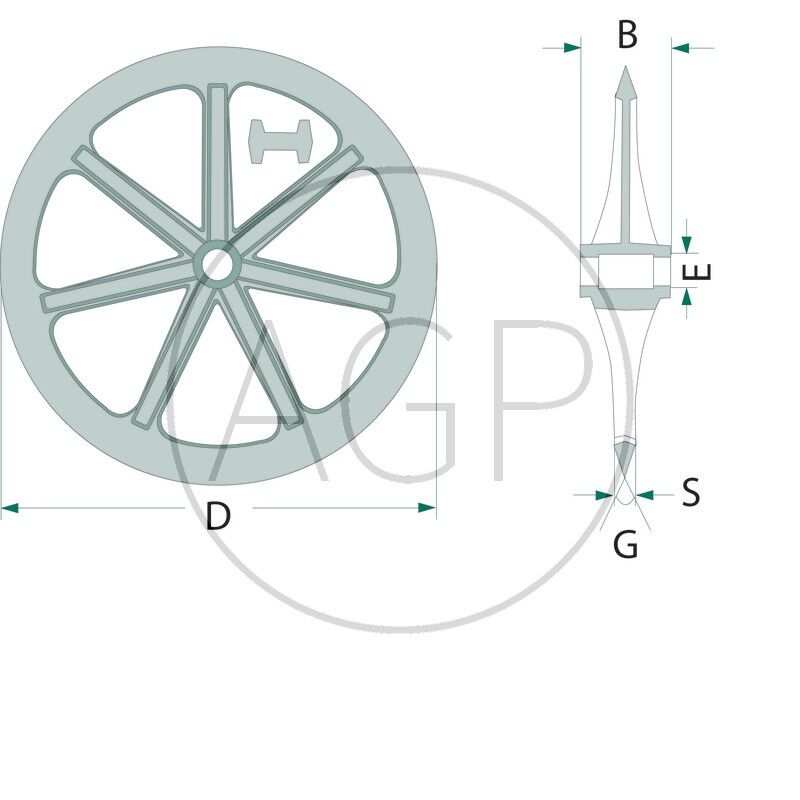 Kolo packer hladké pro Cambridge válce průměr 900 mm univerzální