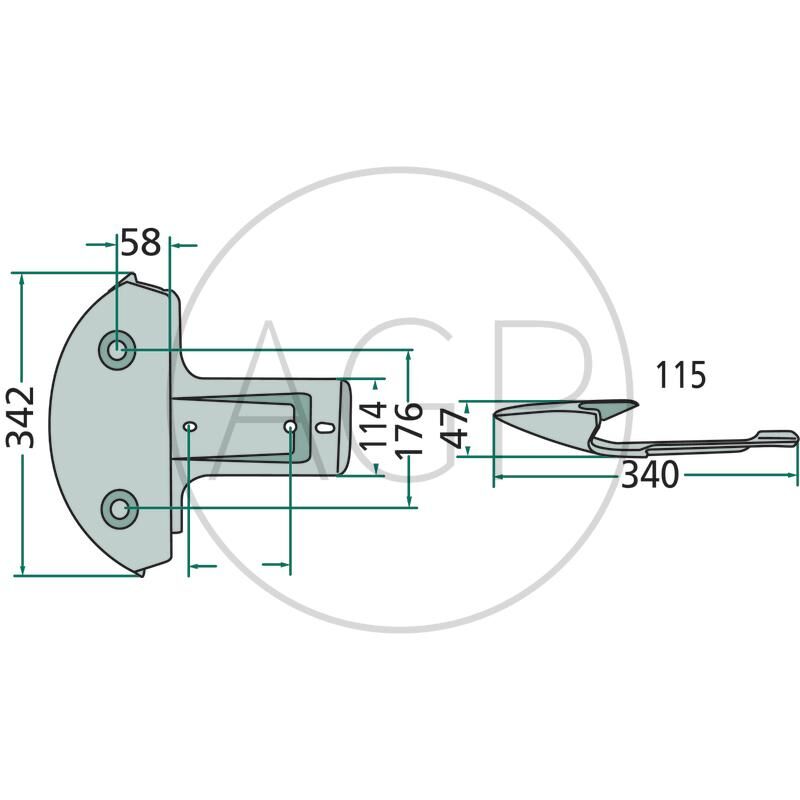 Skluznice (splaz) pro diskovou sekačku KUHN GMD