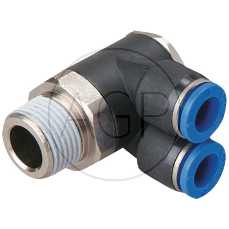 B-YVTEdk-4-3/8-KU Y-rozdělovač-šroubení