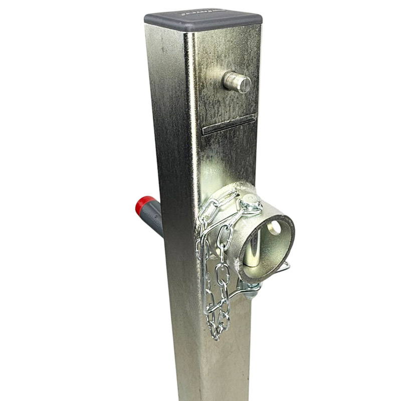 Opěrná noha s přírubou o nostnosti 3270 kg s 2 - rychlostním ovládáním a dvoufázovým zdvihem