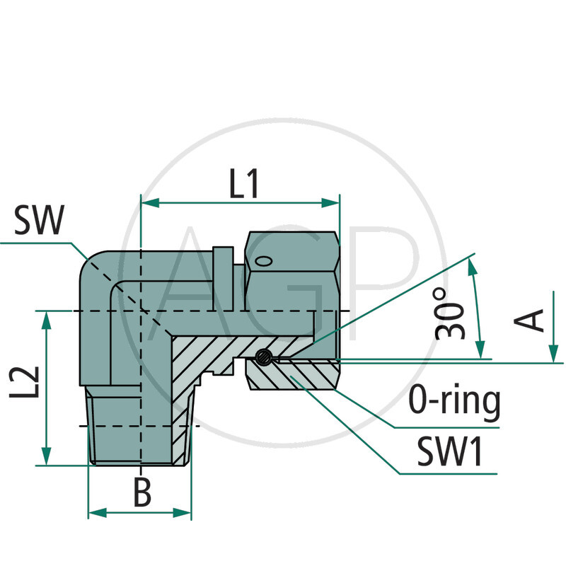 WA 1/2 M-NPT x 1/2 FS-BSP