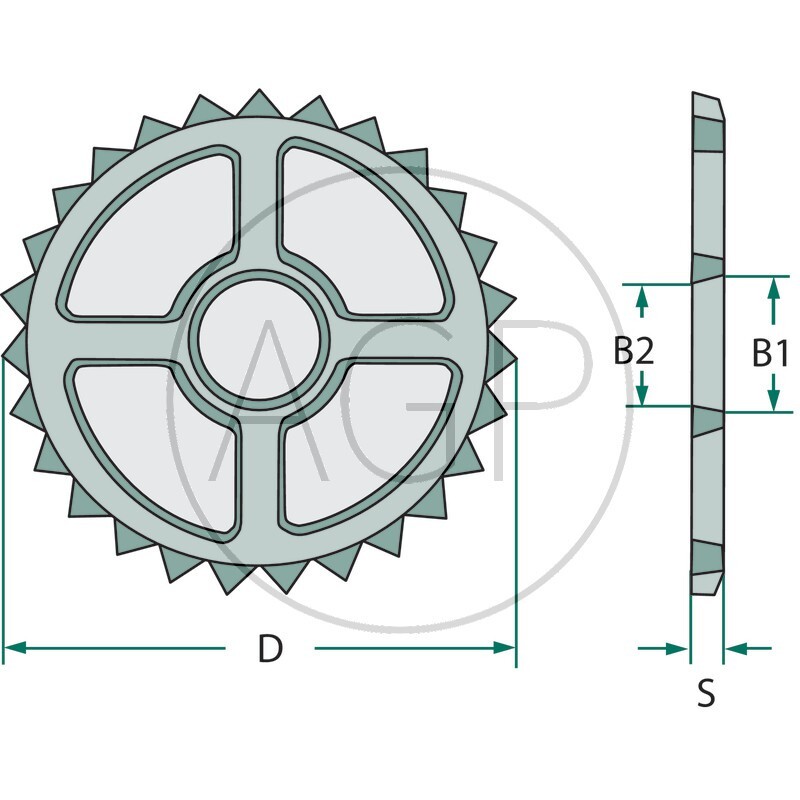 Kolo hvězdicové pro Cambridge válce průměr 530 mm univerzální
