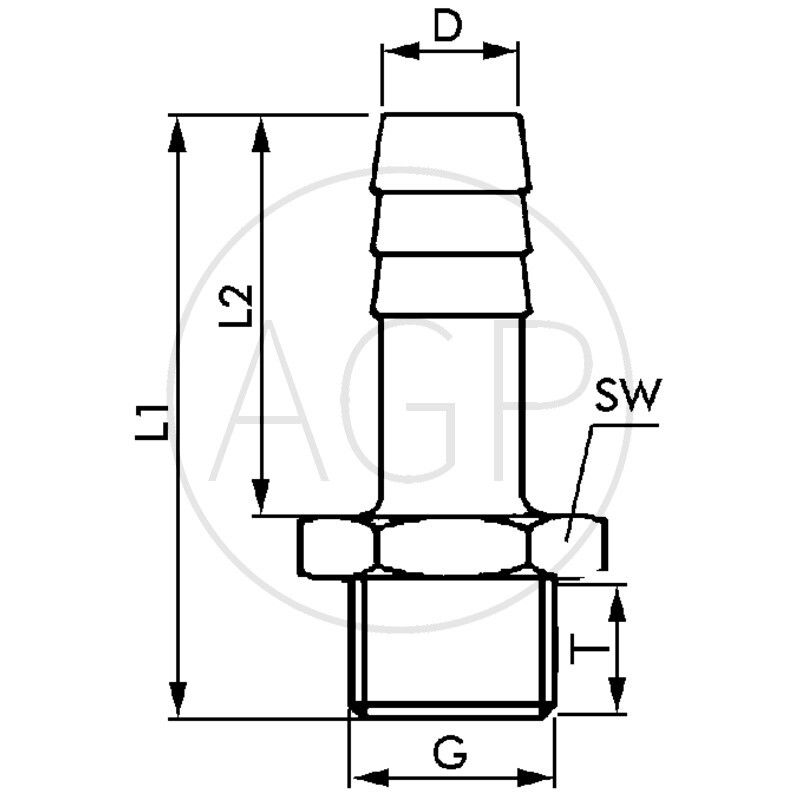 E-GET-6-1/8-MSv v - Přímá šroubovací násada