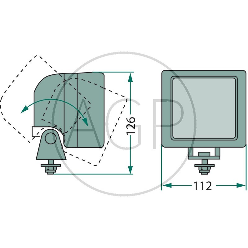 Halogenové pracovní světlo H3 na traktor