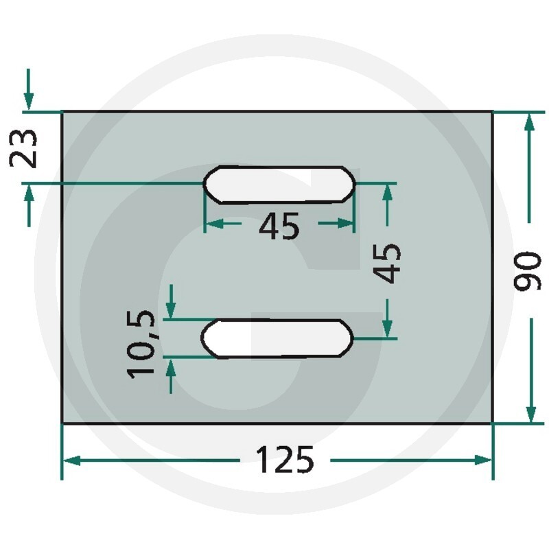 Stěrka - plech pro Feraboli o tloušťce 3 mm