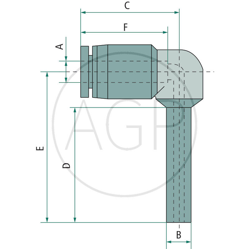 B-WSTr-12-10-KU Úhlový konektor redukční