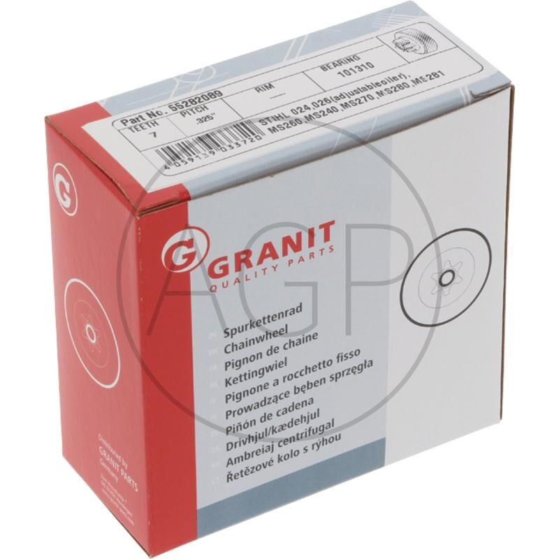 Řetězové kolo s rýhou