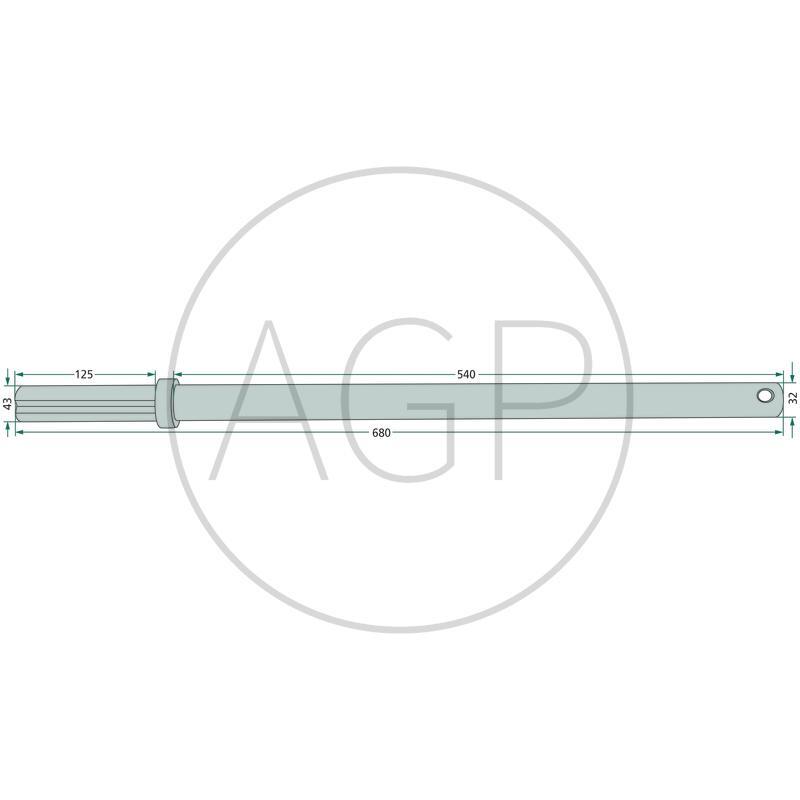 Hnací hřídel pro Pöttinger, na typy TOP 380FH, 620N