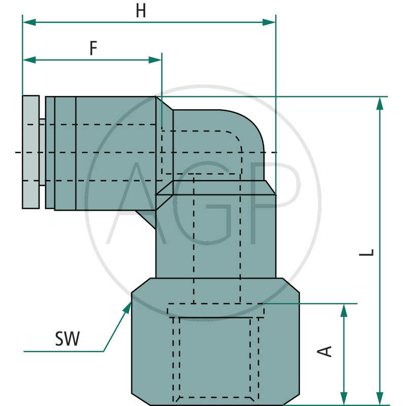 B-WAd-4-1/4-MSv Úhel-šroubení