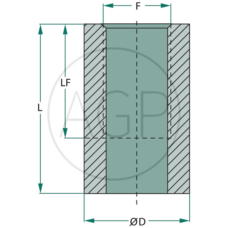 Vsuvka k navaření 1/4 - L40mm