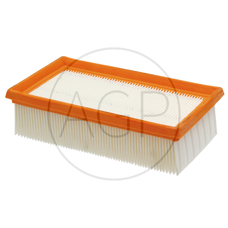 Vzduchový filtr pro mokrý a suchý odsavač na typy K 2000 E, K 2000 TE, K 3500 E, K 3501 o délce 215 mm a šířce 115 mm pro Kärcher