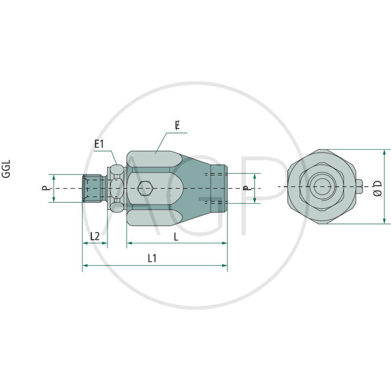 Rotační šroubení GDK-04