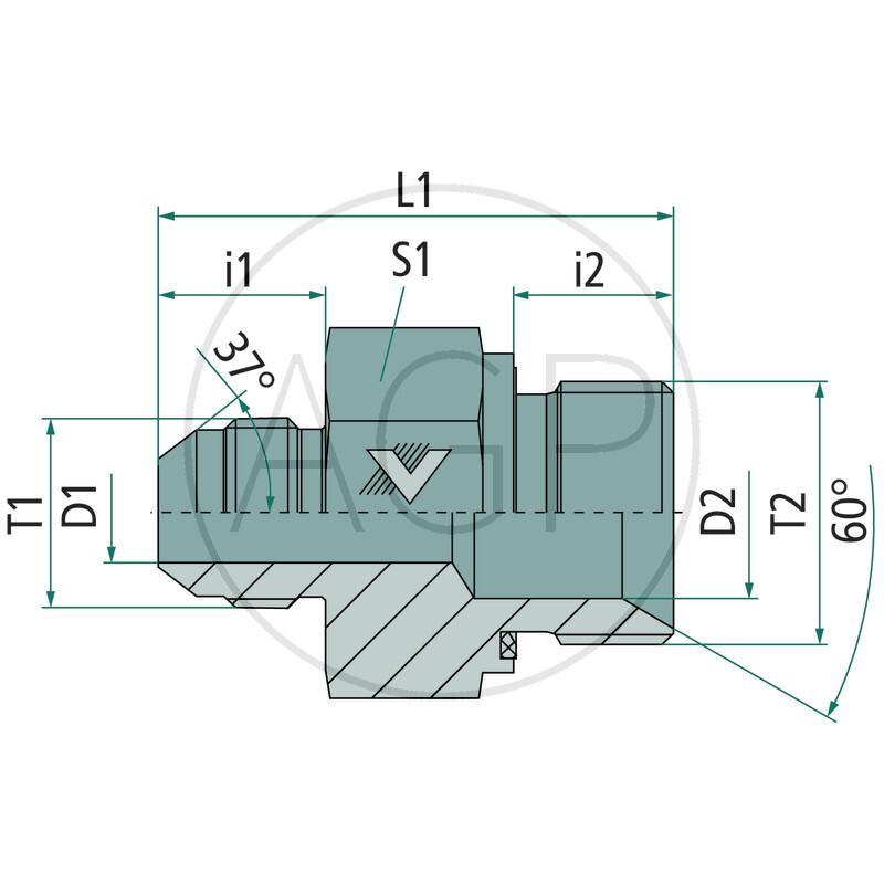 GA-AGJ 1.5/16 - AGR 3/4 WD VA