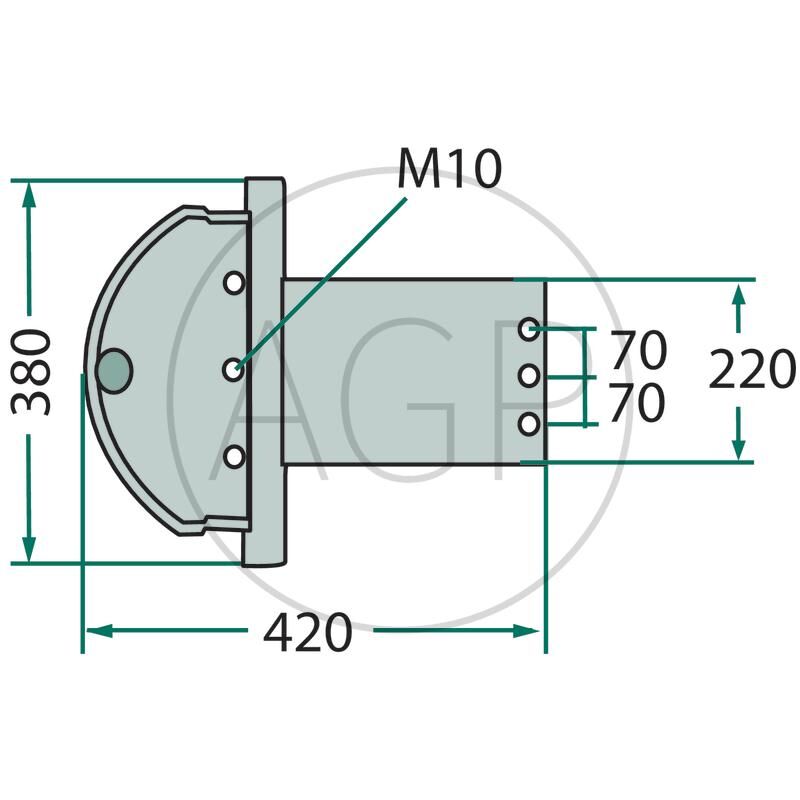 Skluznice pravá pro Pöttinger, na série NOVACAT