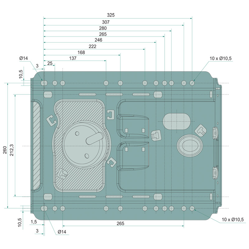 PROBOSS vzduchové sedadlo 12 V s kompresorem pro stavební stroje, profesionální ergonomie, vyhřívání
