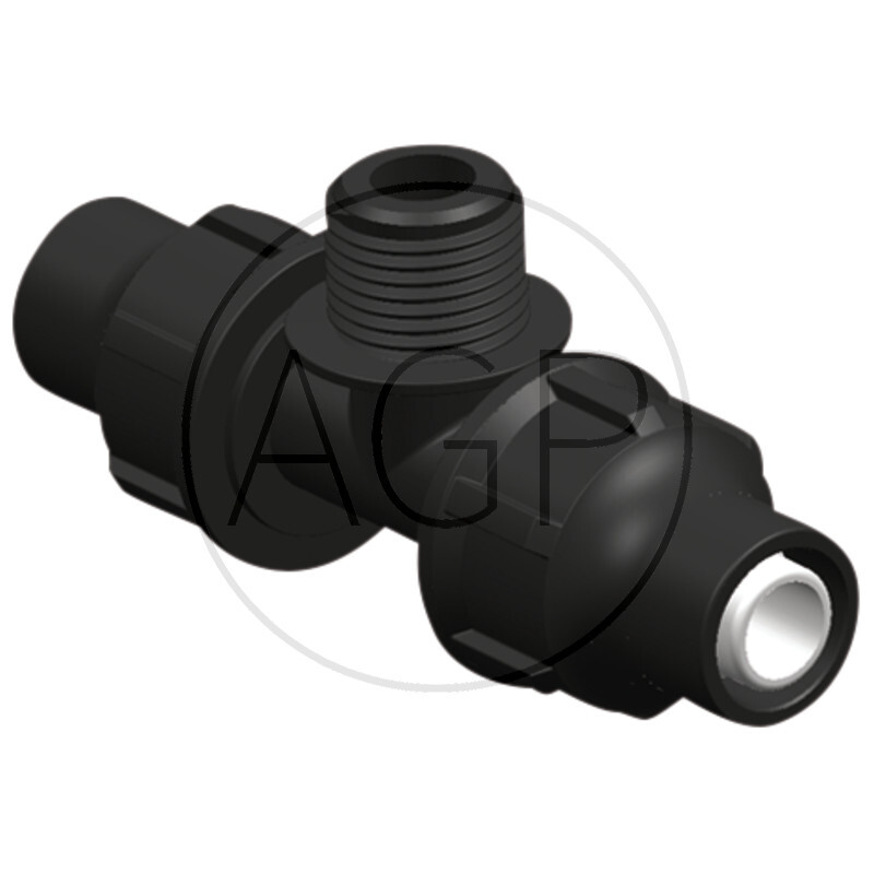 T-kus na vnější průměr 20 mm, přípoj 20 x 3/4 x 20