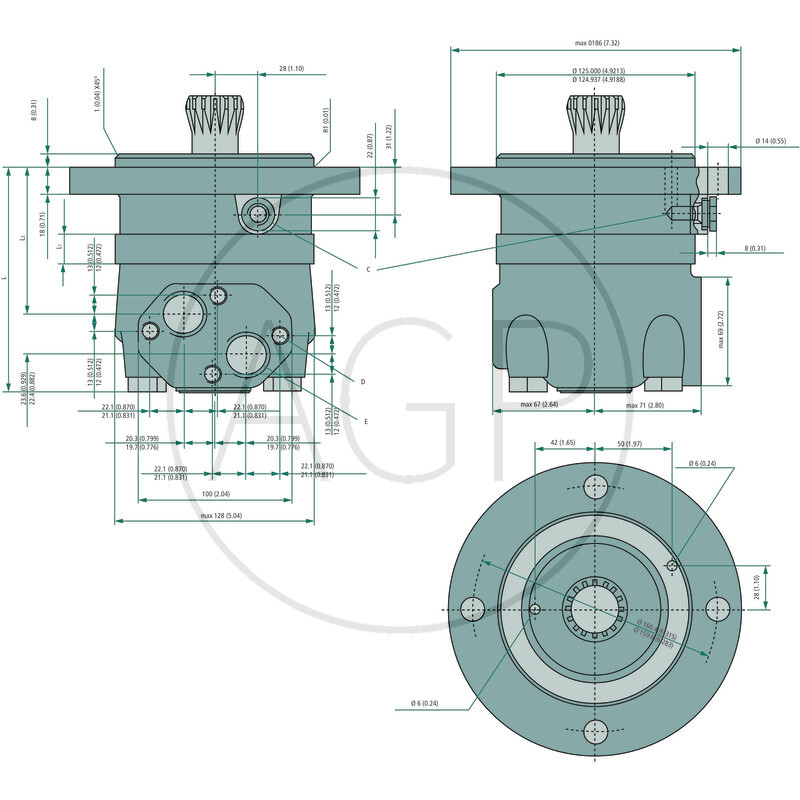 Hydr. Motor OMTS 160