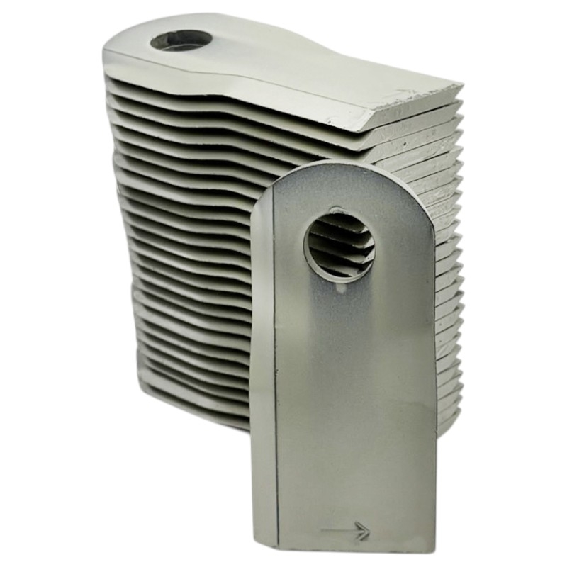 Sada 25 ks levých nožů Kuhn K6807550 o rozměru 119x54 mm pro rotační diskové sekačky