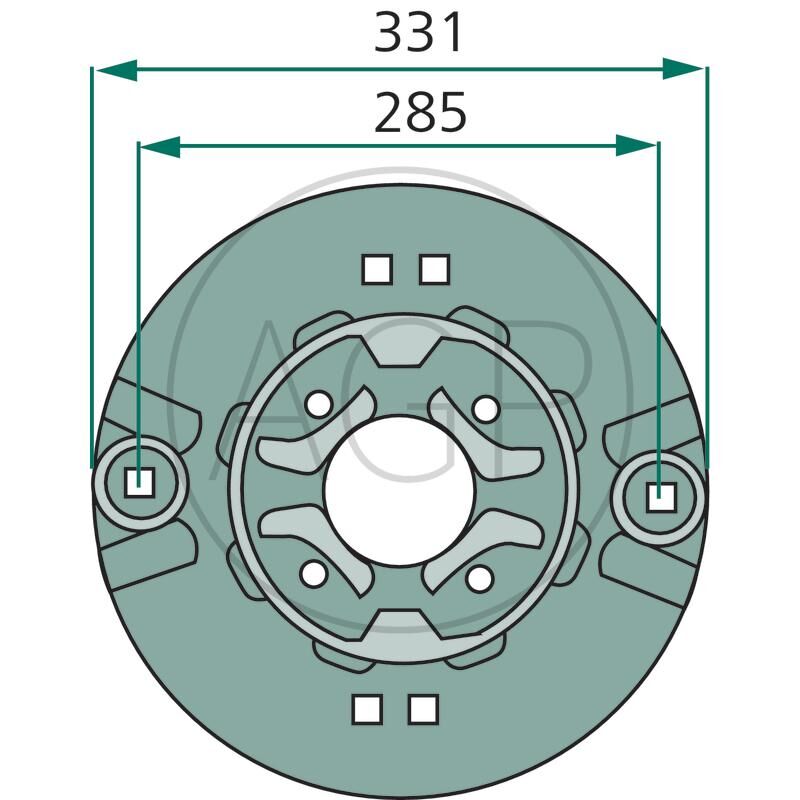 Žací kotouč pro Taarup, na série 300, 4000, 5000, Serie 2000, Serie 3000, Serie 4000