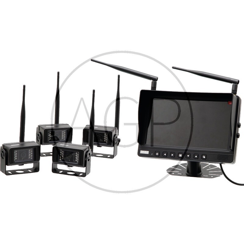 4 bezdrátové kamery a kamerový systém s barevným LCD monitorem 9