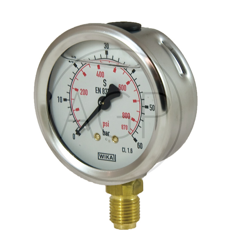 Wika manometr 60 bar o průměru 63mm - 1/4
