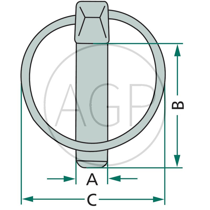Závlačky s pojistkou DIN 11 023 pro třetí body 5 ks o průměru 4,5 mm a délce 41 mm