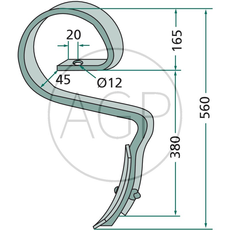 Pero kultivátoru rychlochodné komplet s radličkou vhodné pro Rau
