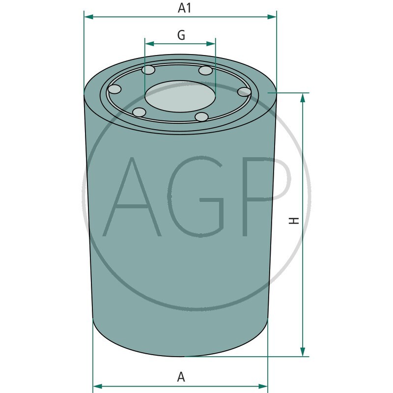 FLEETGUARD HF6553 filtr olejové hydrauliky vhodný pro Case IH, Caterpillar, Claas, Fiat
