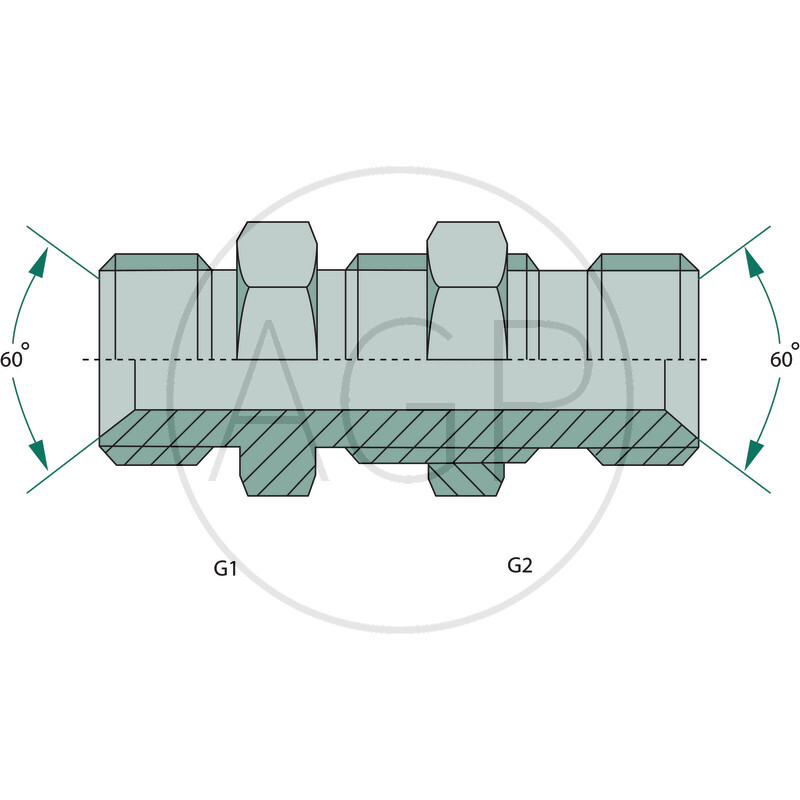 GSA 5/8 M-BSP x 5/8 M-BSP