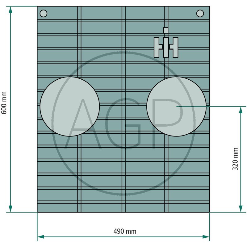 Mřížka chladiče pro Case IH na typy traktorů 523, 624, 724, 824