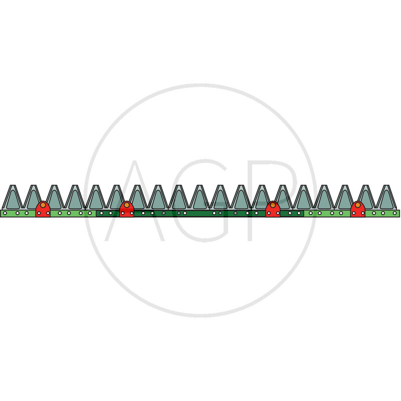Nůž žací lišty ESM o délce 1020 mm s počtem 20 čepelí, ZT 2+3 / 6+7