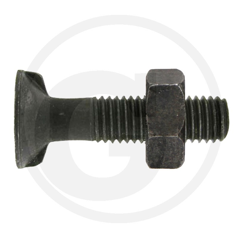 Šroub pluhu s maticí M10 x 30 10.9 DIN 11014 