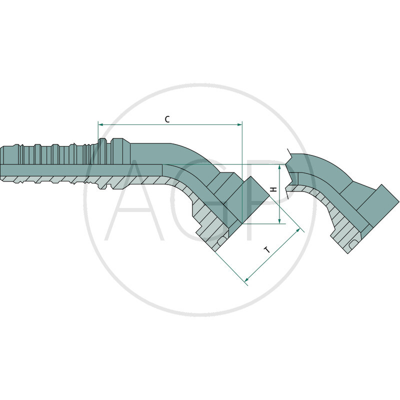 PN 20 SFS-CAT  3/4 45° SSP