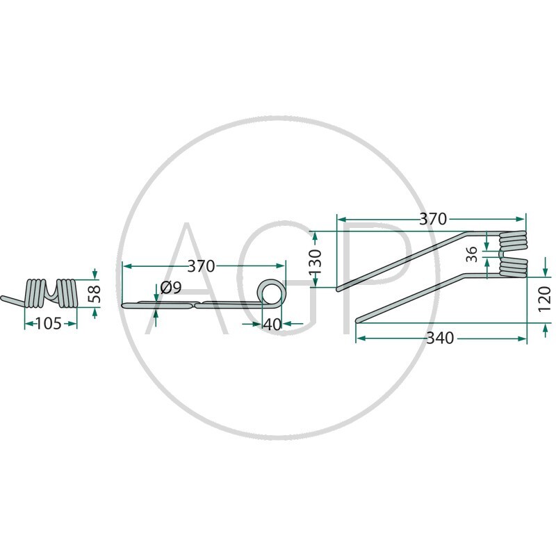 Pero obraceče levé (červené) vhodné pro Fella