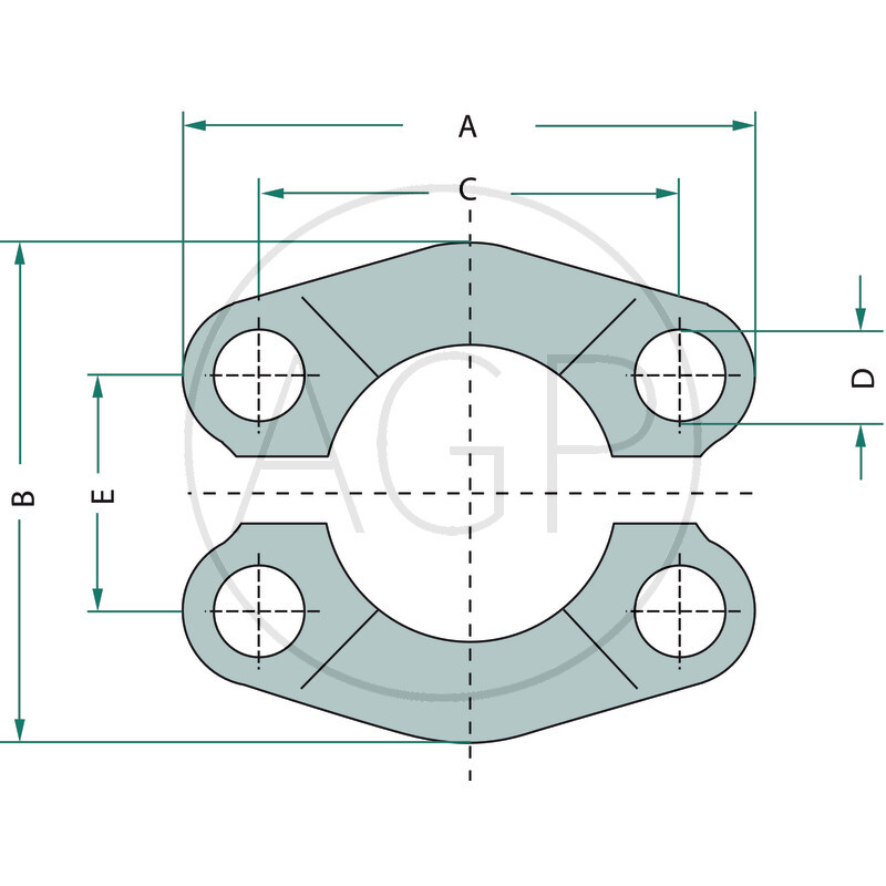 SAE Přirubová polovina 3000-1.1/4