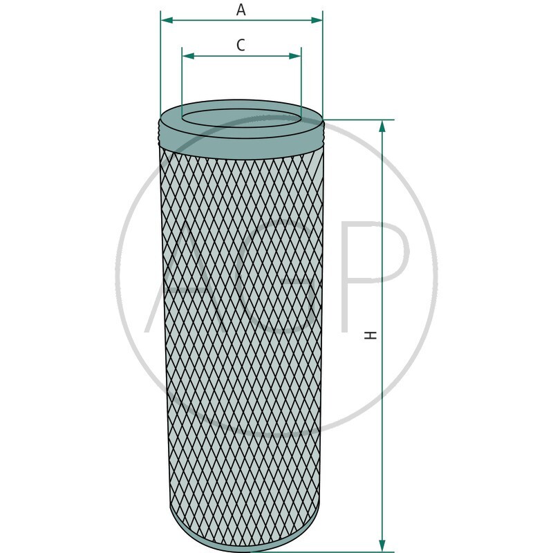 FLEETGUARD AF25957 vzduchový filtr primární vhodný pro Case IH, Claas, Fendt, JCB, JD