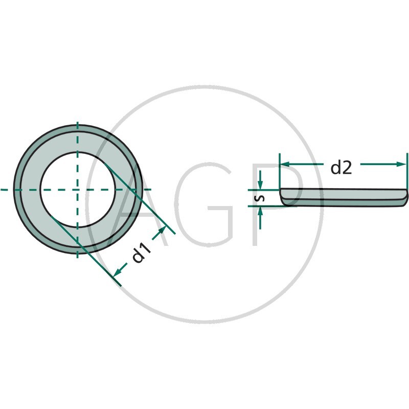 Podložka, ocel pro závit M12