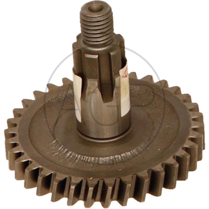Ozubené kolo pastorek s hřídelí, vhodné pro Kuhn na typy GMD44, GMD55, GMD66